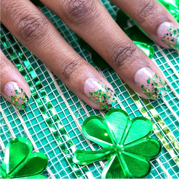 *Retired* Color Street: Total Celt-down | St. Patrick’s Day Green Gold Clear - Picture 2 of 15